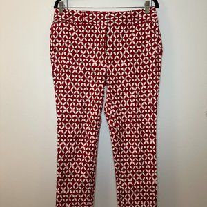 Loft PETITE Julie Skinny Ankle Pant Red